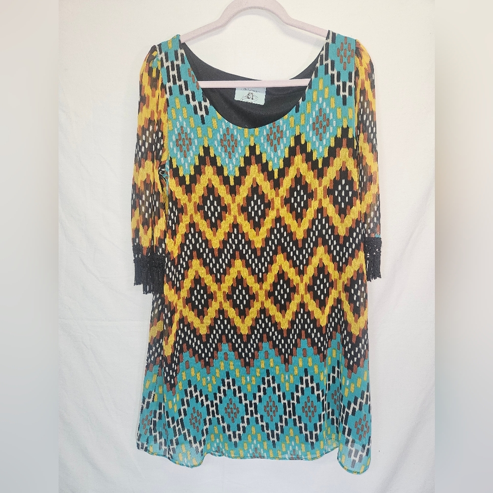 Judith March Multicolor Geometric Pattern Women's… - image 1